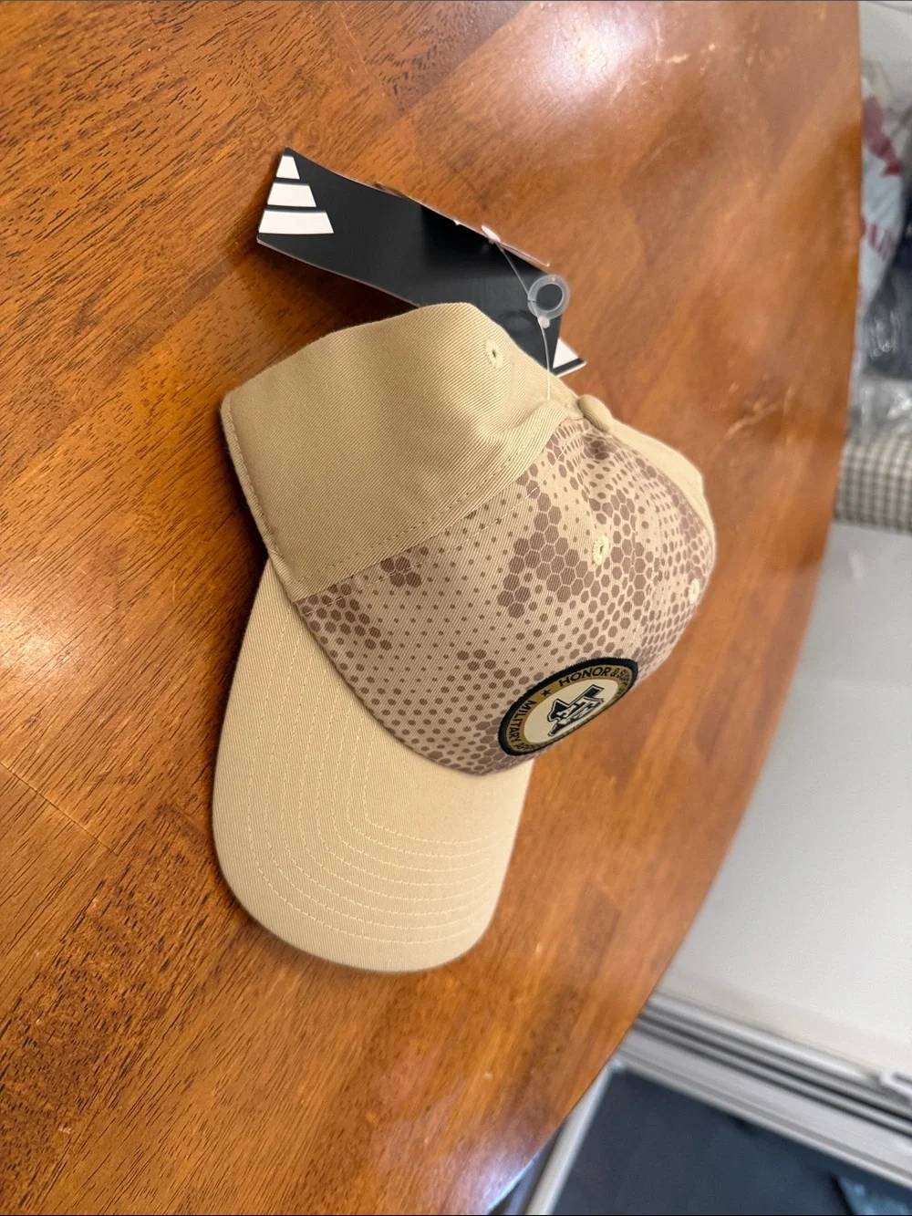 adidas Beige Camo Honor & Support Military Appreciation Cap Texas A&M